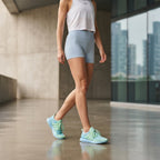 adidas Cyan Knit Performance Running Sneakers