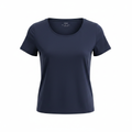 Oysho Women's Navy Blue Short Sleeve Cotton T-Shirt