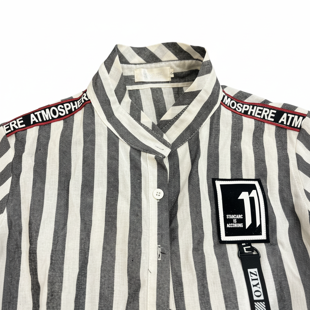 Atmosphere Women's Striped Tie-Waist Tunic Shirt
