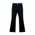Unisex Black Flared Denim Trousers