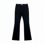 Unisex Black Flared Denim Trousers