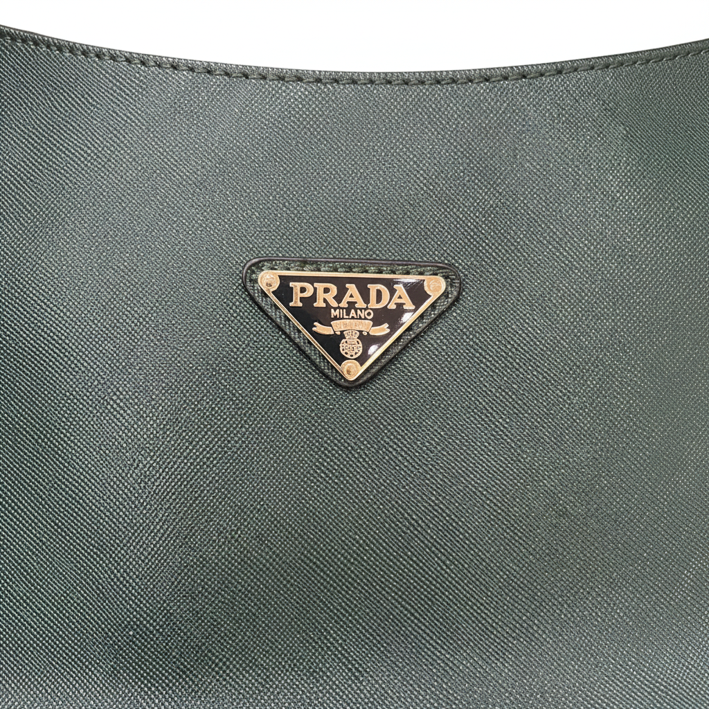 PRADA Women's Forest Green Multi-Pouch Shoulder Bag