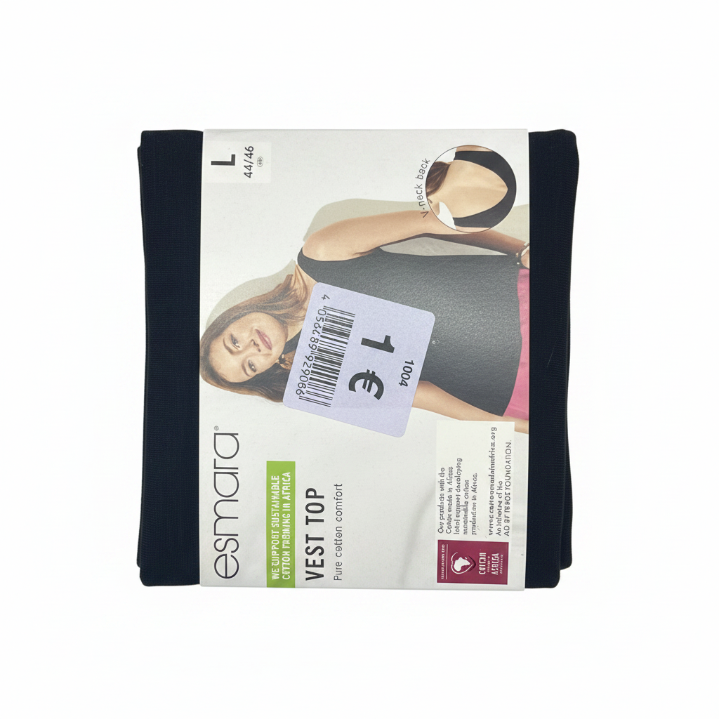 Esmara Women's Black Graphic Tank Top Smells Like Summer