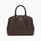 COACH NEW YORK Coach Signature Monogram Brown Satchel