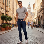 Mango Man Slim Fit Jan Dark Blue Denim Jeans