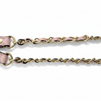 DKNY Pink Saffiano Leather Chain Shoulder Bag