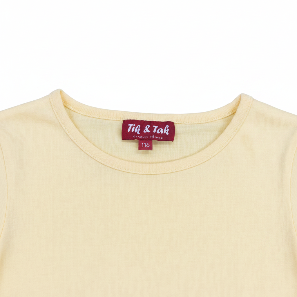 Tik & Tak CHARLES VÖGELE Kids' Lemon Yellow Lettuce-Edge Cot