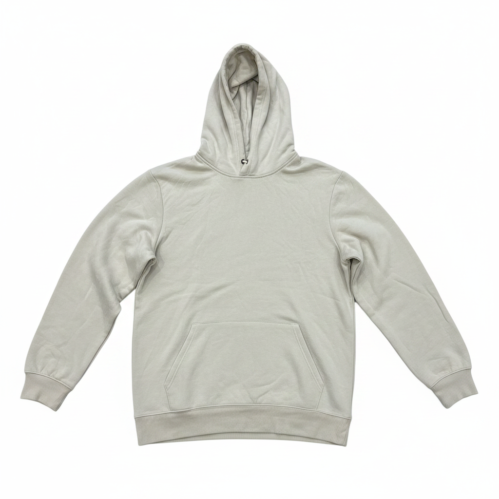 Men's Beige Pullover Hoodie Streetwear Sweatshirt
