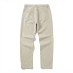 Men's Beige Straight-Leg Cotton Twill Trousers