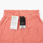 Women's Peach Ruffled Drawstring Summer Shorts