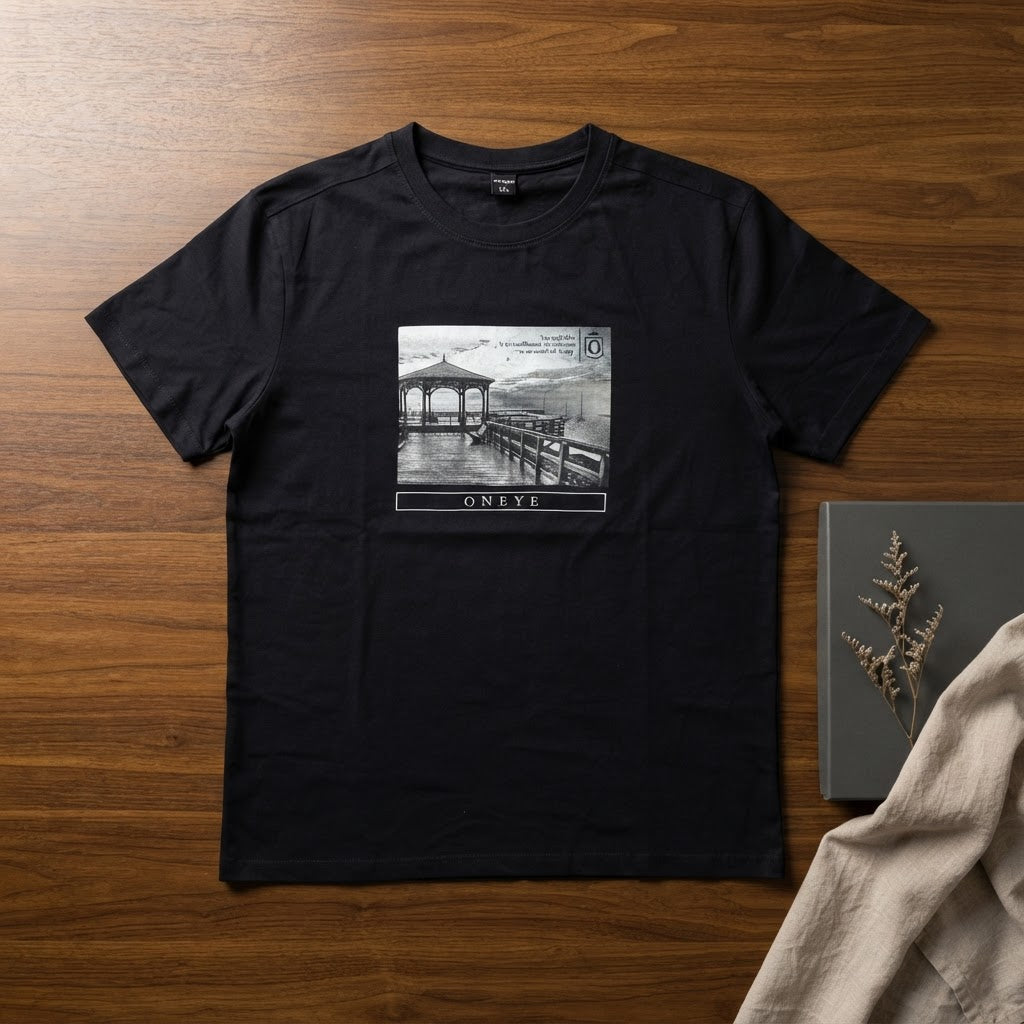 ONEYE Black ONEYE Graphic Print Relaxed T-Shirt