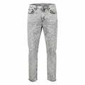 Levi's Women's Light Grey Acid Wash Raw Hem Jeans
