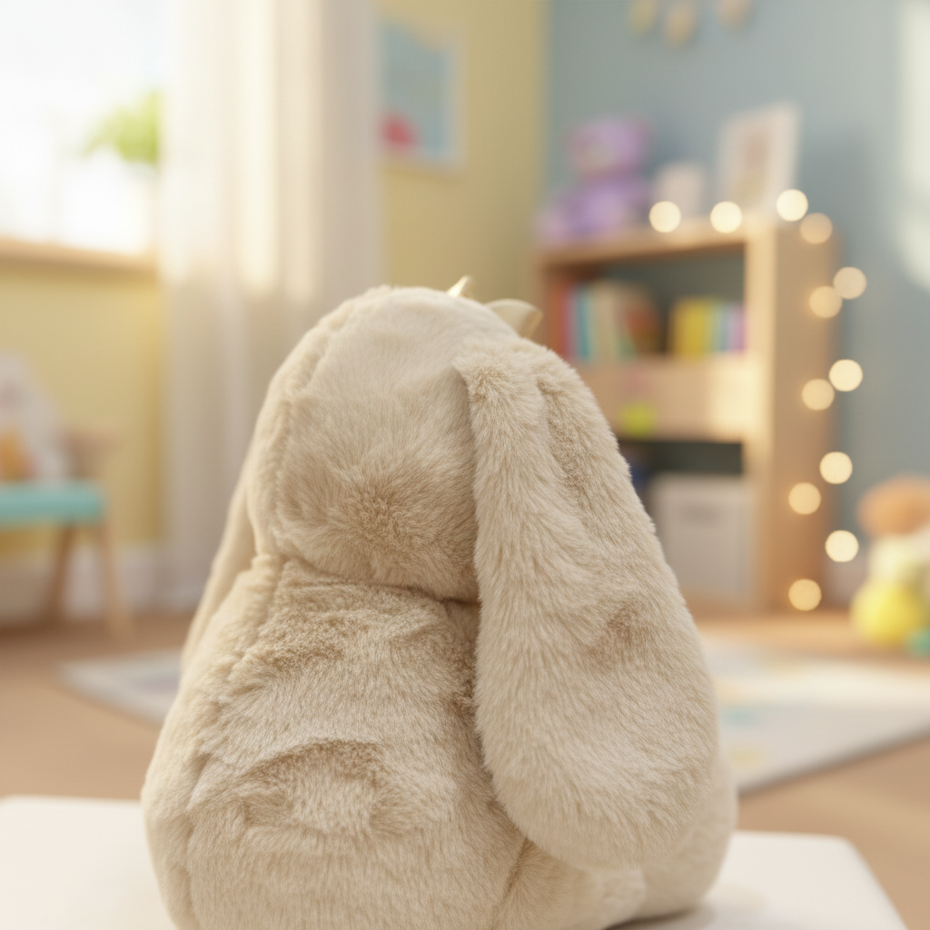 Premium Plush Bunny with Lace Bonnet Toy