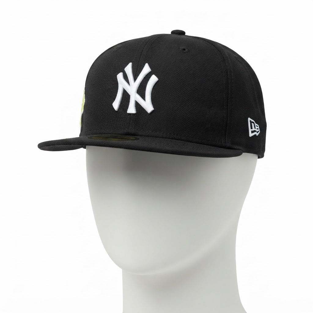 New Era Black NY Yankees Structured Flat Brim Cap