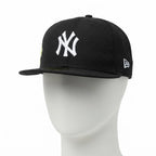 New Era Black NY Yankees Structured Flat Brim Cap
