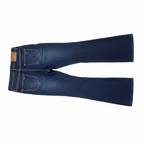 Women's Dark Indigo High-Waisted Flare Denim Jeans