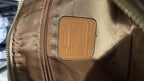 COACH Brown Monogram Coated Canvas Crossbody Bag