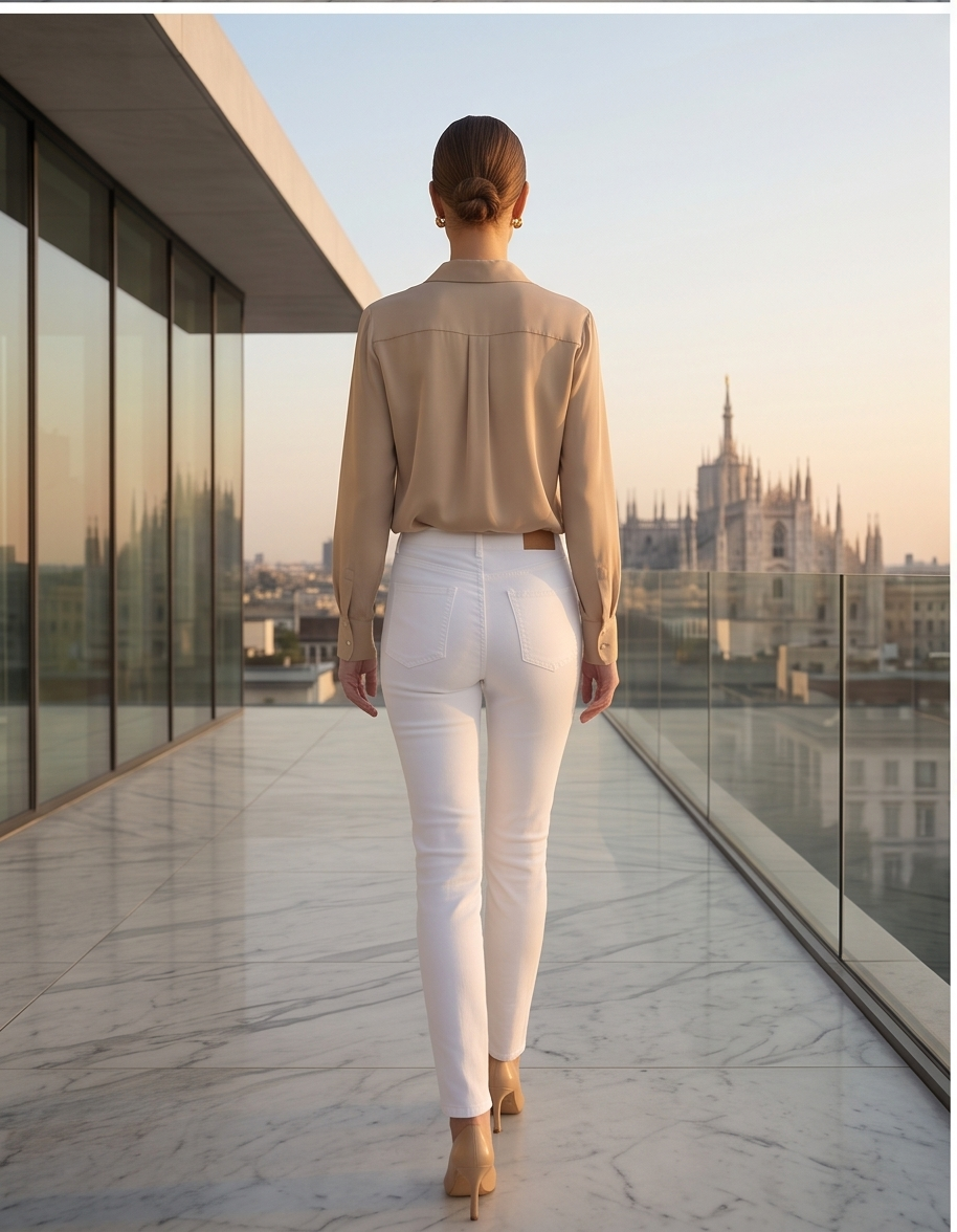 Curve Appeal White High-Rise Essential Skinny Jeans Size 12