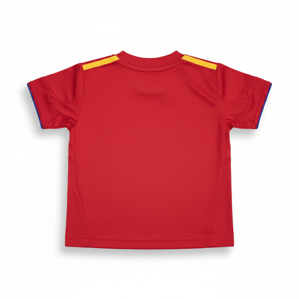 adidas Kids' Red Short Sleeve Football Jersey with Crest