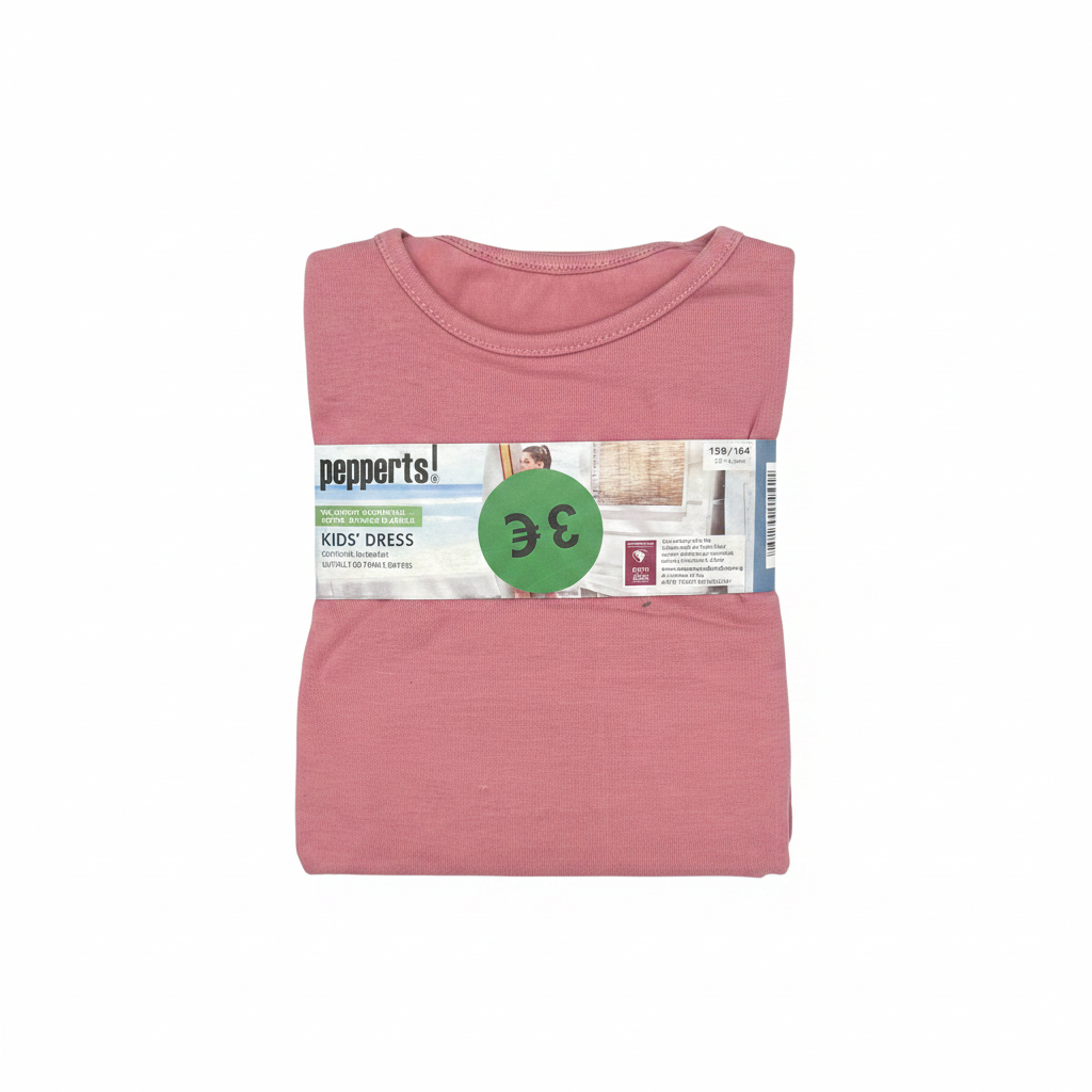 Pepperts! Kids' Pink Cotton Sleeveless Dress