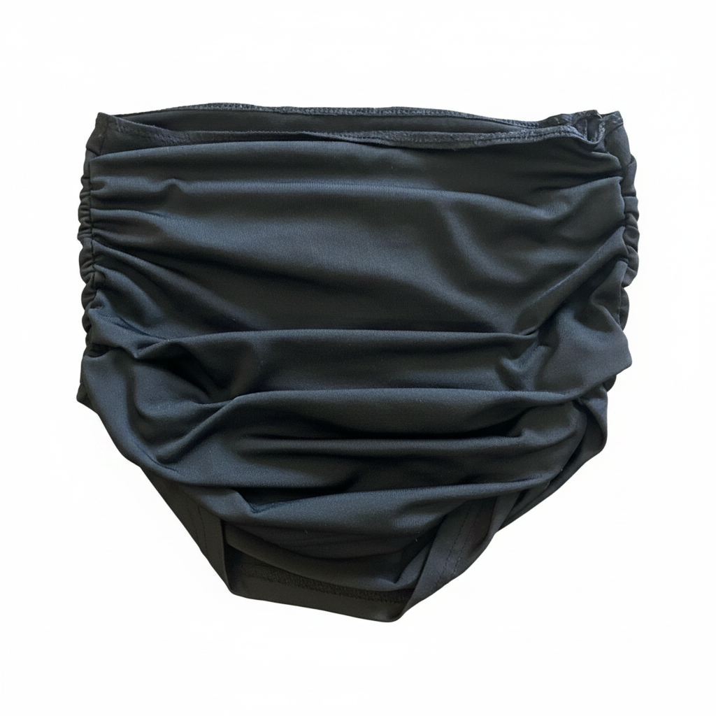Black Off-The-Shoulder Ruched Long Sleeve Crop Top