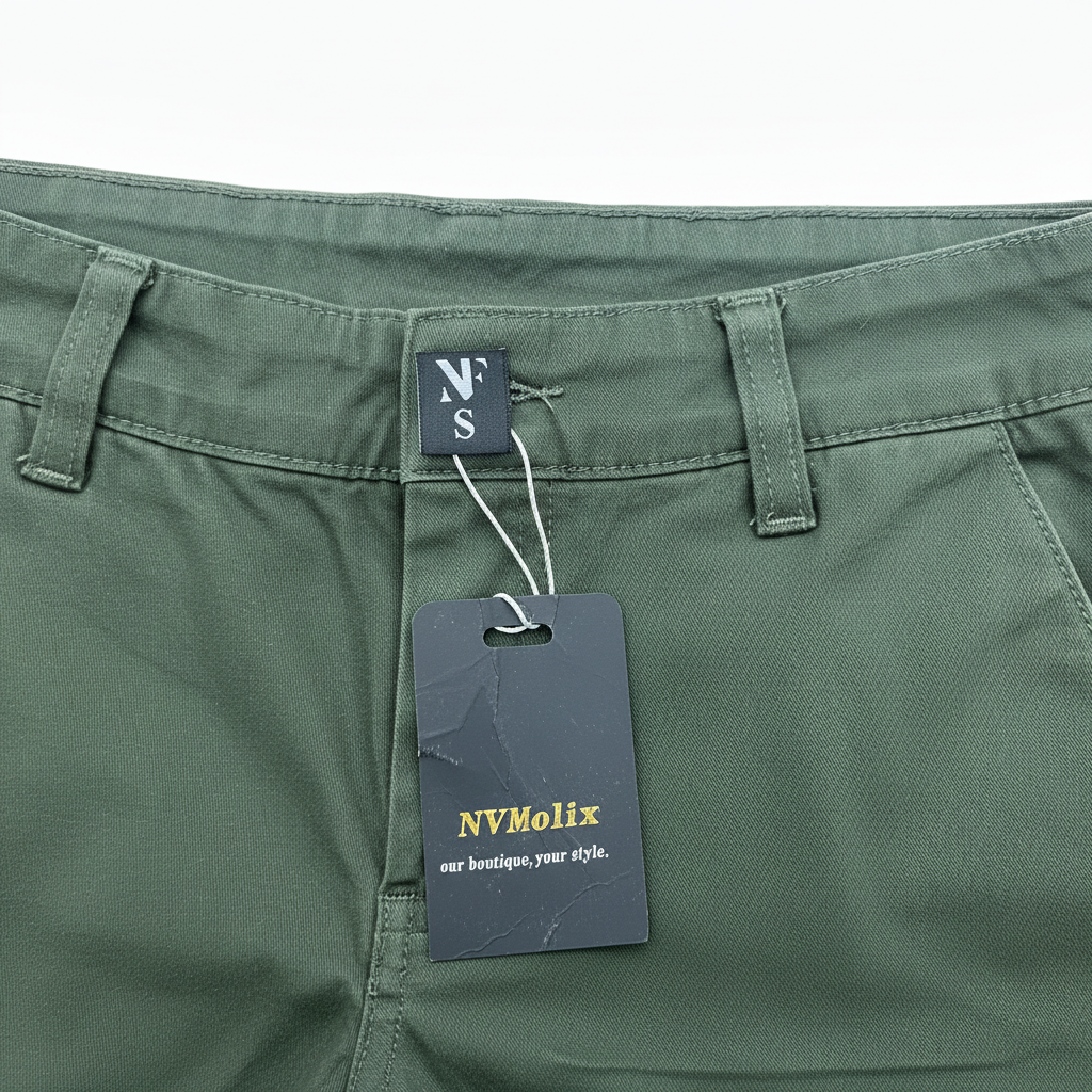Women's Olive Green Wide Leg Cargo Pants - Size S
