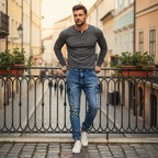 Men's Livergy Blue Acid Wash Denim Cargo Joggers