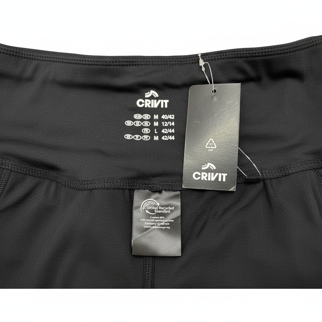 Crivit Women's Black Recycled Polyester Athletic Pants
