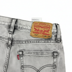 Levi's Women's Light Grey Acid Wash Raw Hem Jeans
