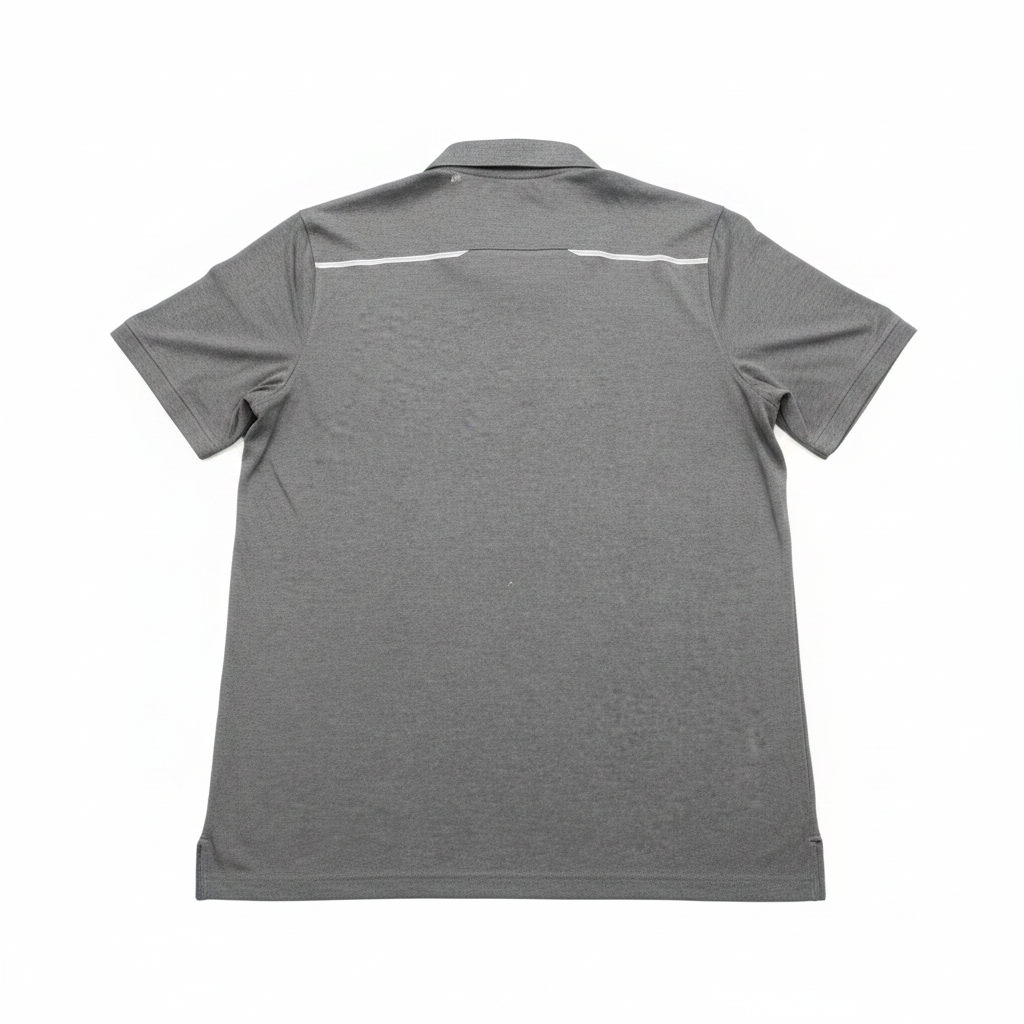 Nike Men's Grey Dri-Fit SF Logo Performance Polo Shirt