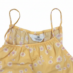 H&M Girls Yellow Daisy Floral Wide Leg Jumpsuit Size 10-12