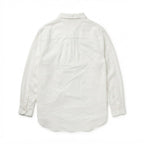 Women's White Relaxed Fit Long Sleeve Linen Shirt