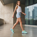 adidas Cyan Knit Performance Running Sneakers