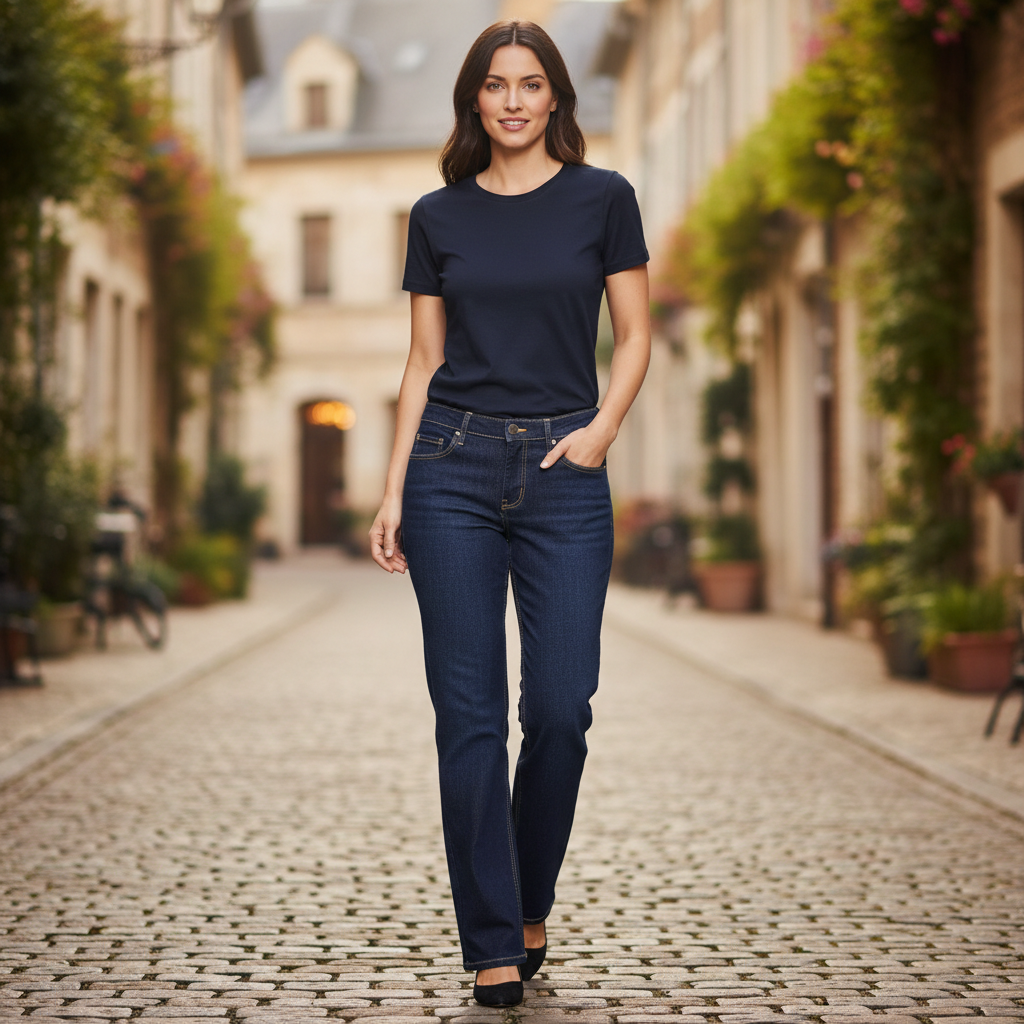 Esmara Women's Dark Blue Skinny Fit Cotton Jeans