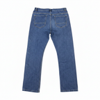 Women's Medium Blue Straight-Leg High-Waisted Denim Jeans