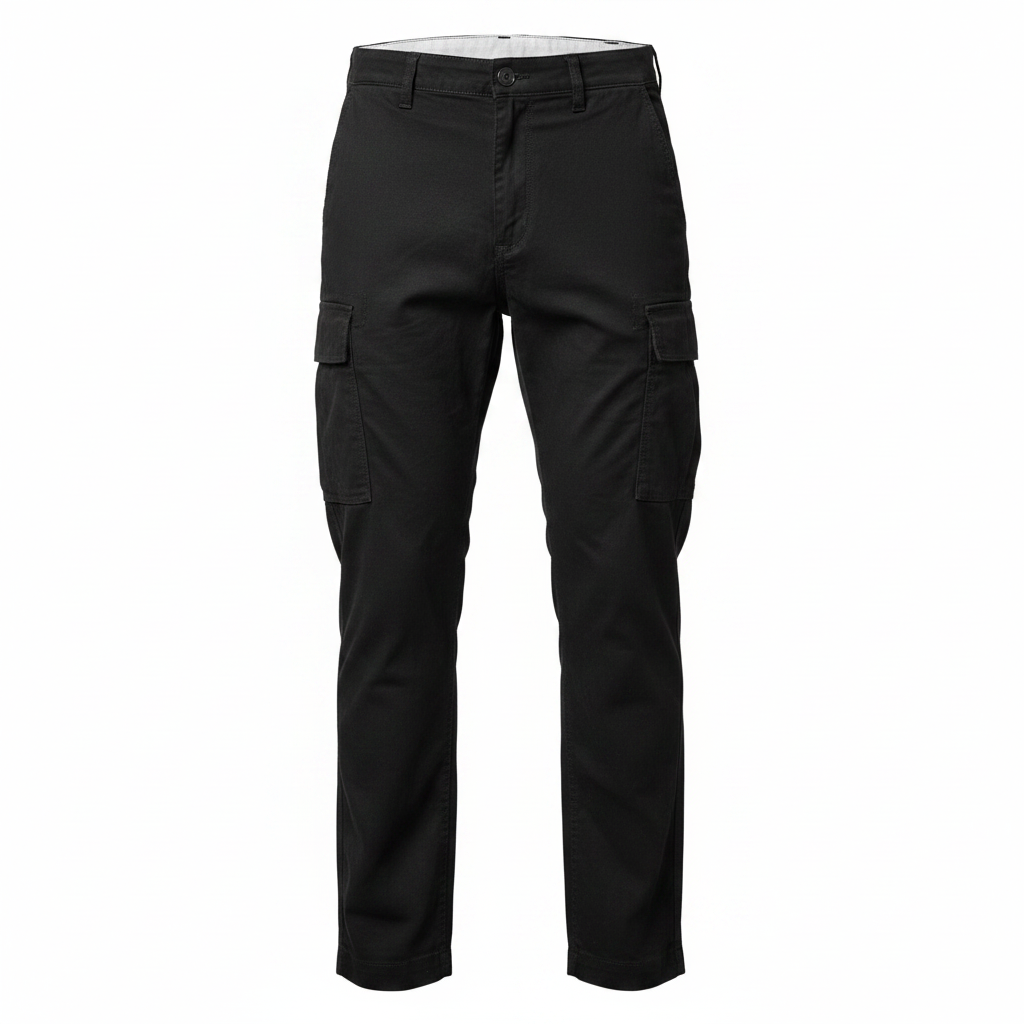 Jack & Jones Men's Black Utility Cargo Pants