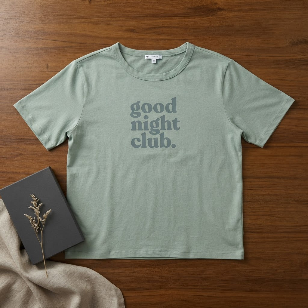 Target Sage Green Relaxed Graphic T-Shirt Good Night Club Pr