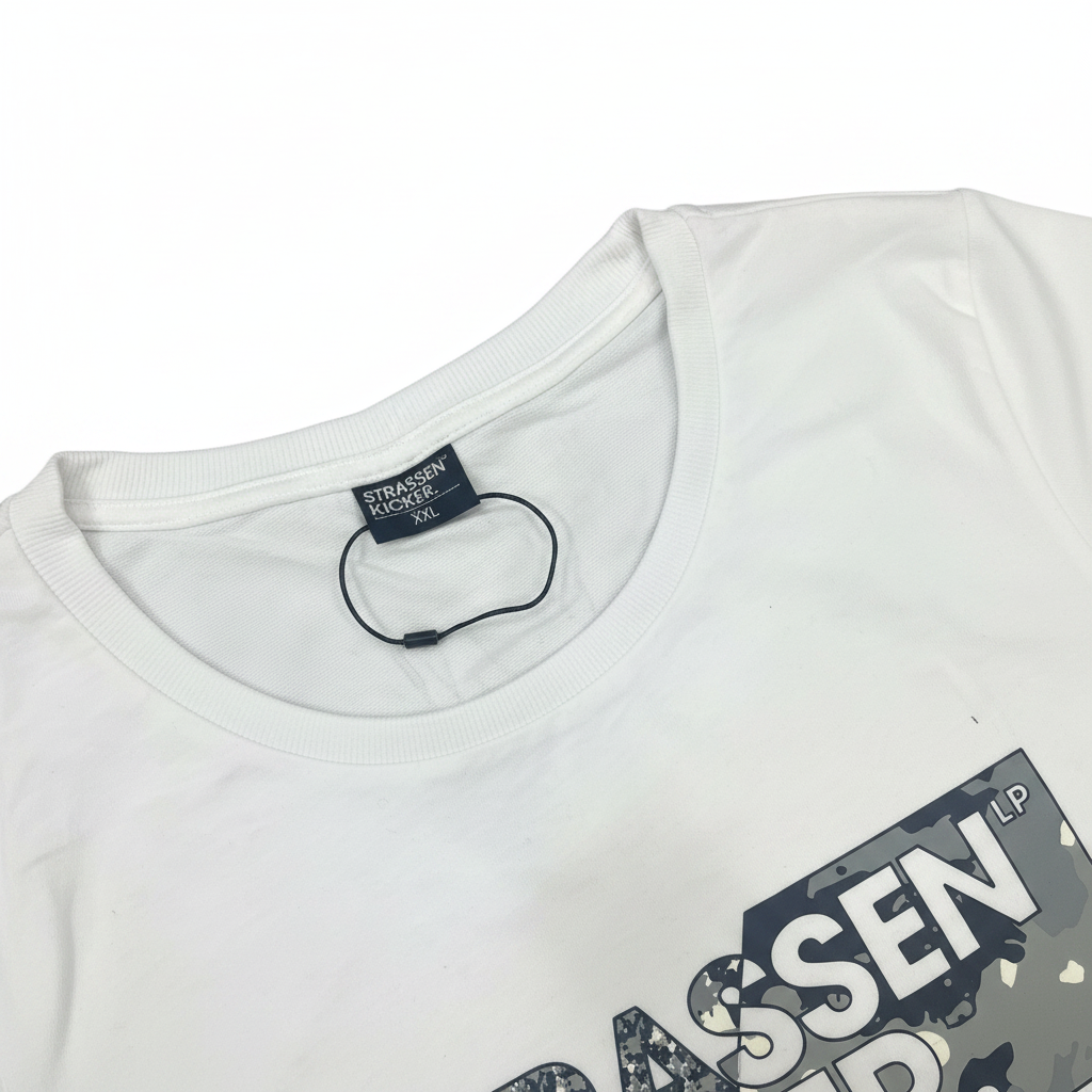 Strassenkicker Men's White Long Sleeve Camo Logo Shirt XXL