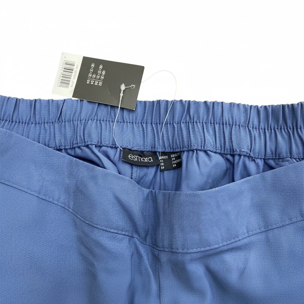 Esmara Women's Blue Wide Leg Elasticated Waist Trousers