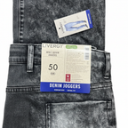 Livergy Men's Acid Wash Denim Cargo Joggers - Light Blue