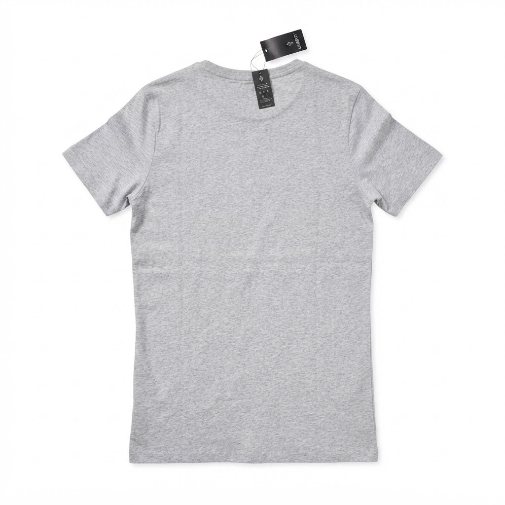 LIVERGY Men's Heather Grey V-Neck Cotton Jersey Undershirt