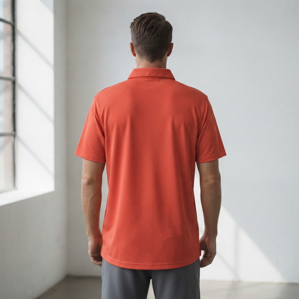 Under Armour Orange-Red Performance Polo Shirt Short Sleeve