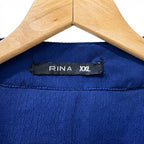 Women's Royal Blue Bell Sleeve Floor-Length Abaya