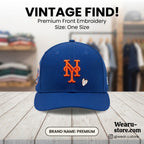 NY Mets 59FIFTY Fitted Hat Blue Size 7 5/8