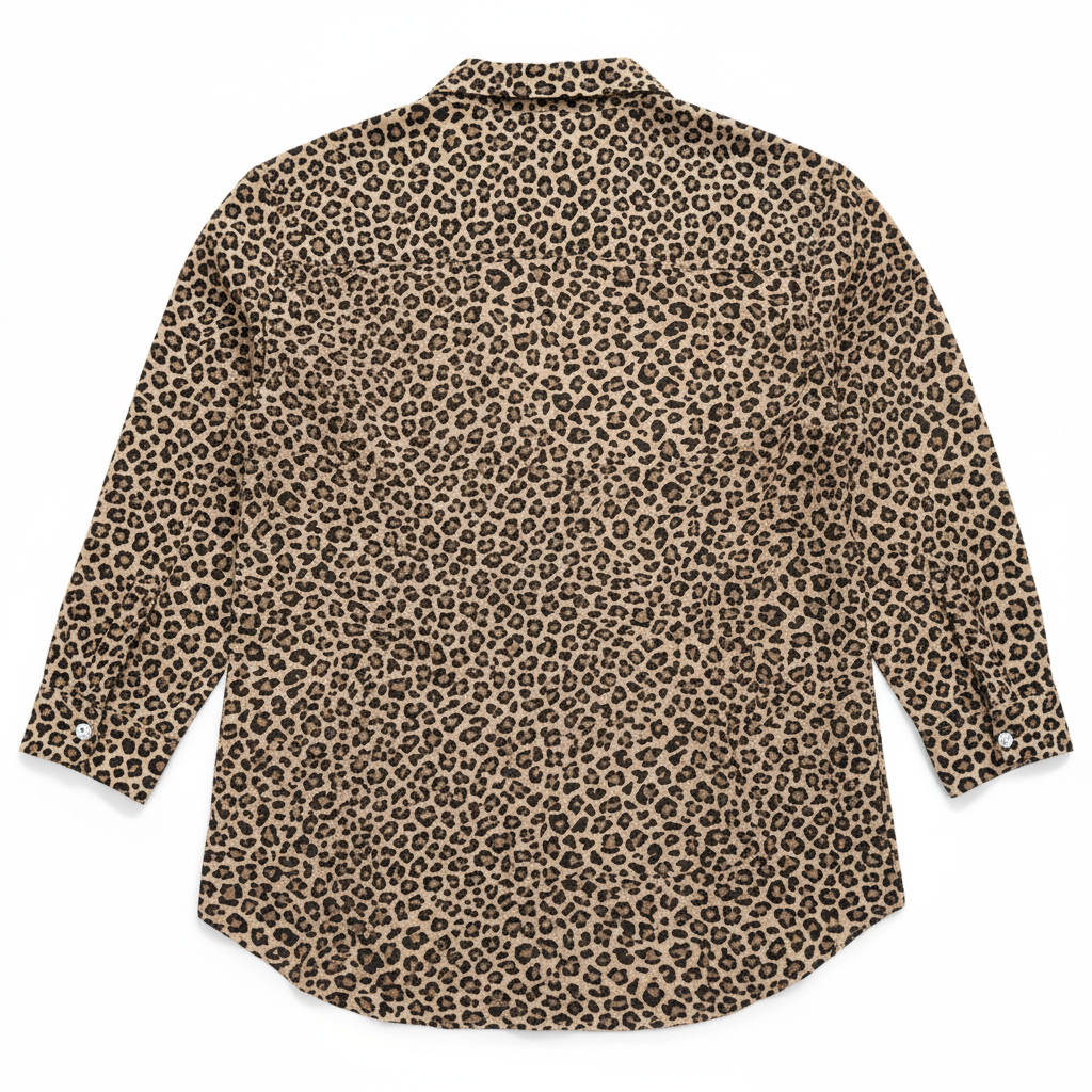 Anko Women's Leopard Print Swim Cover-Up Shirt Size 10-12