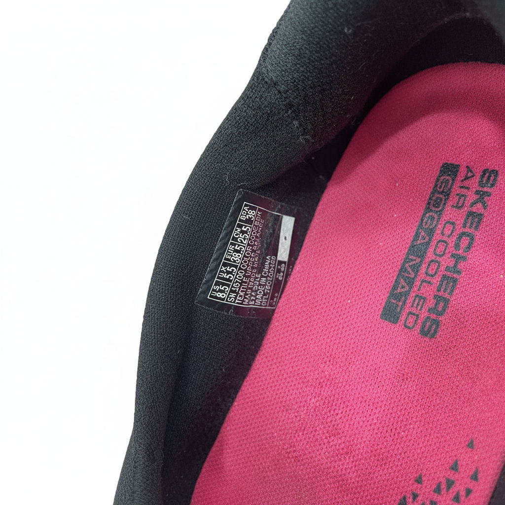 Sketchers Black Mesh Slip-On Walking Sneakers