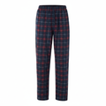Livergy Men's Plaid Flannel Pajama Pants - Navy/Burgundy
