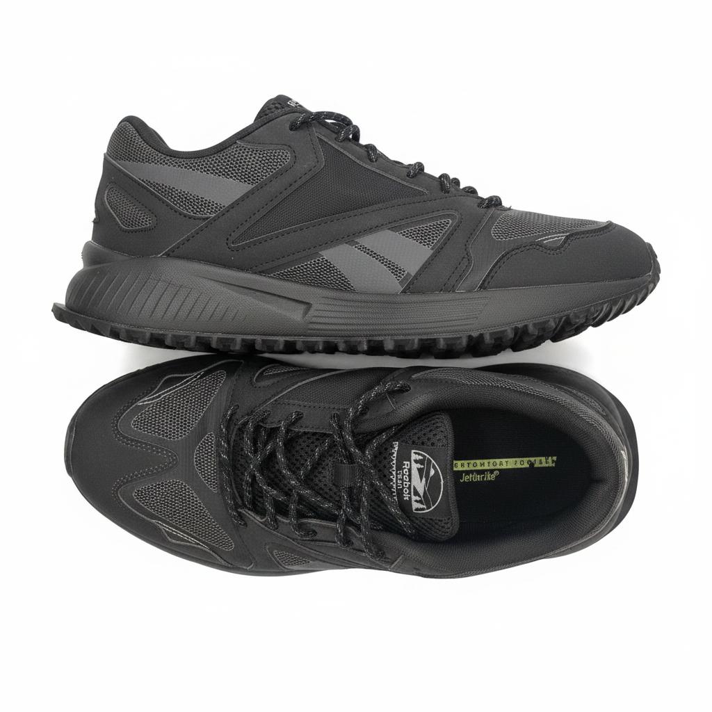 Reebok Men's Trail Running Shoes Black Mesh Sneakers