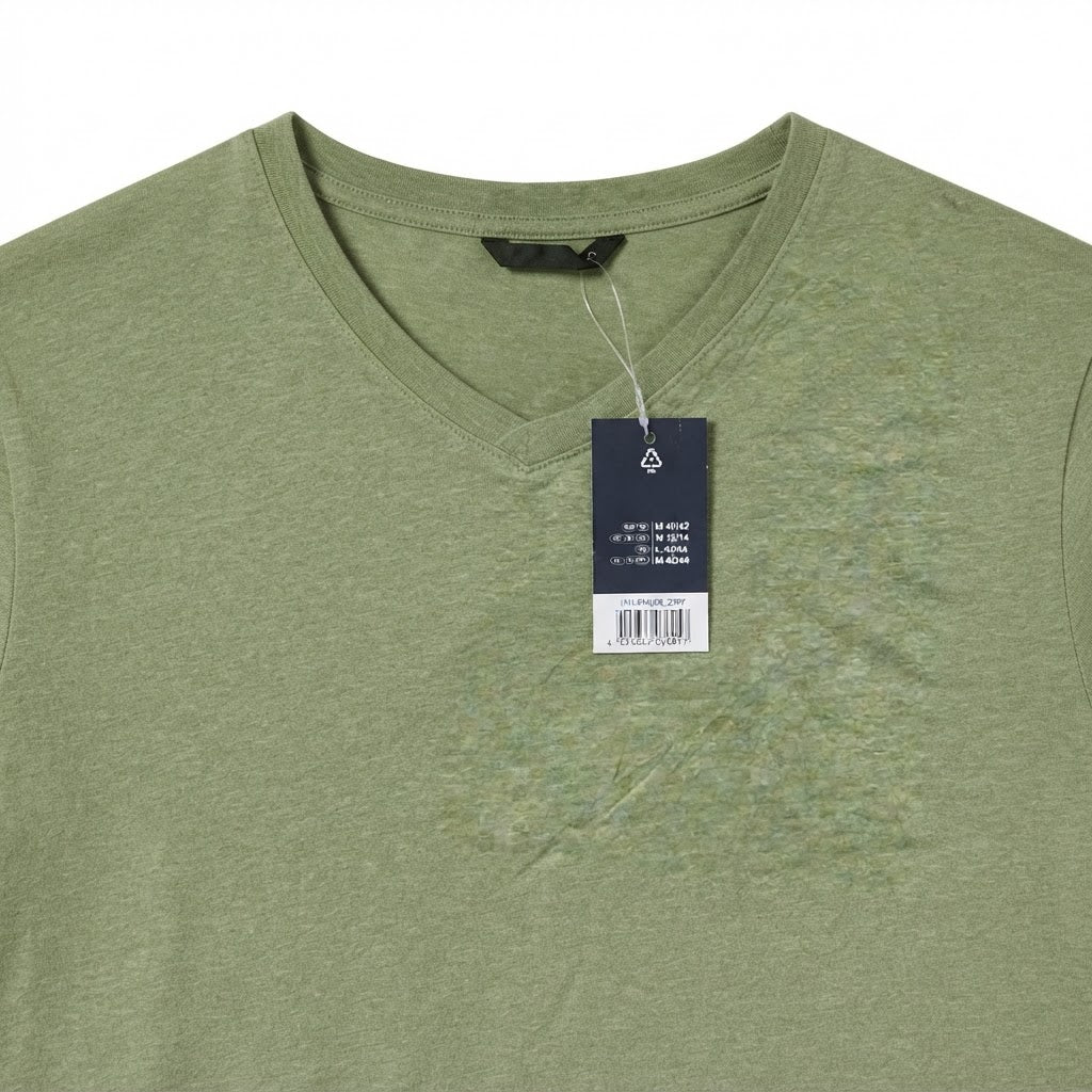 Women's Lime Green Relaxed V-Neck T-Shirt