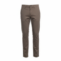 Men's Slim Fit Brown Cotton Chino Trousers